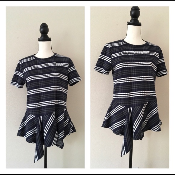 Dkny Tops - Final Sale DKNY Blue/ White Top